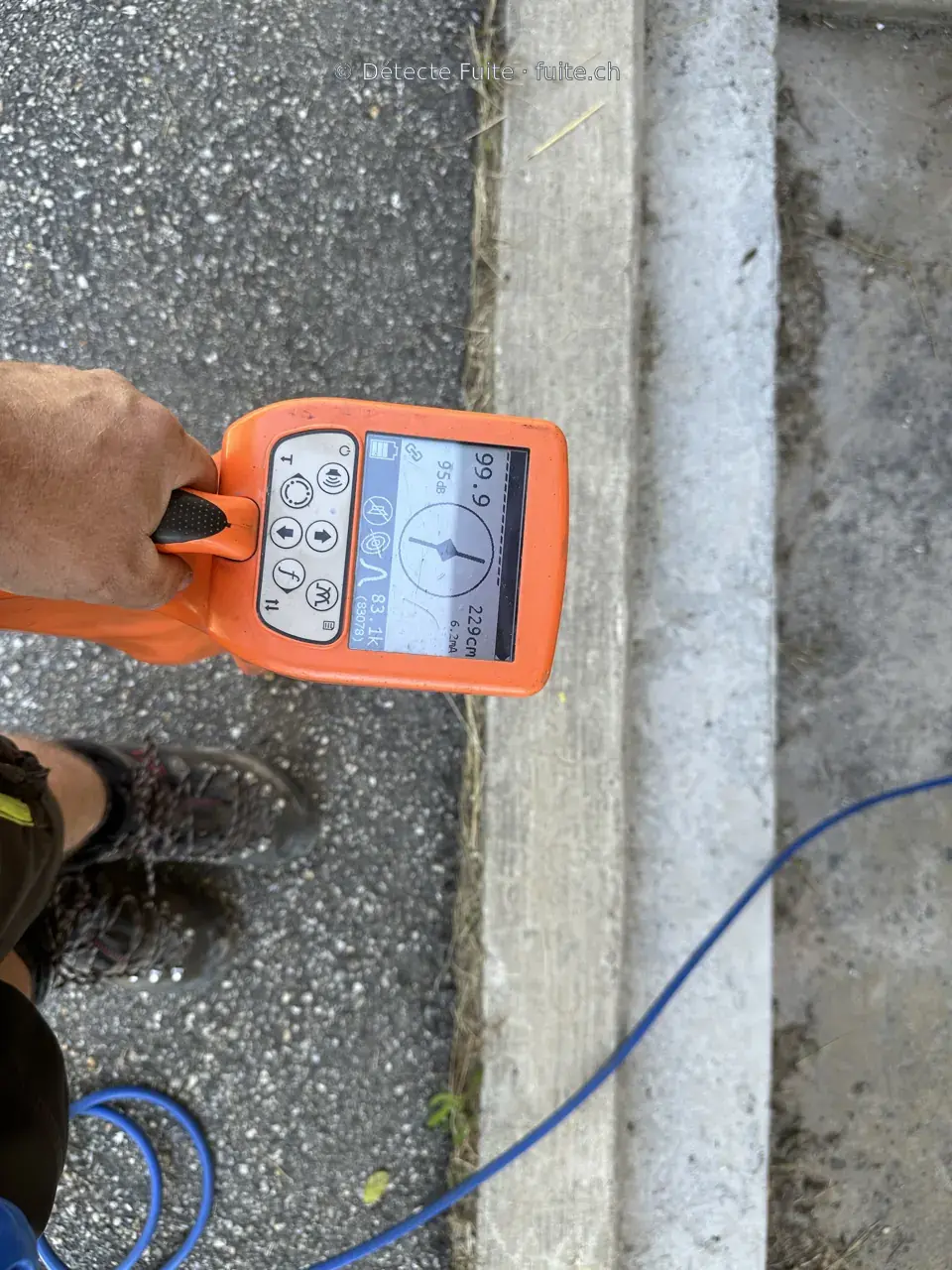 Corrélateur et capteurs pour la recherche sur une conduite d’eau